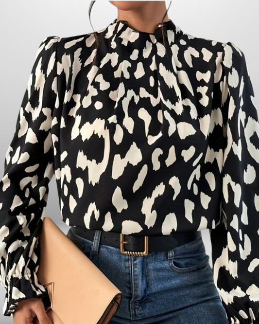 Amara | Wild Print Blouse for Women