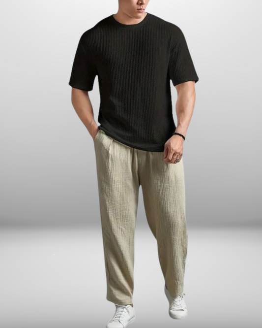 Dorian | Waffle Knit T-shirt for Men